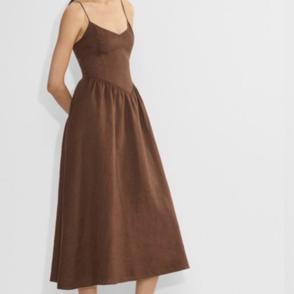 Aritzia Babaton Influence Dress in Cognac
